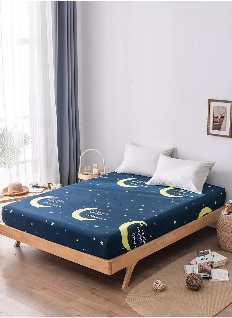 Generic Moon Print Fitted Sheet  - Image 3