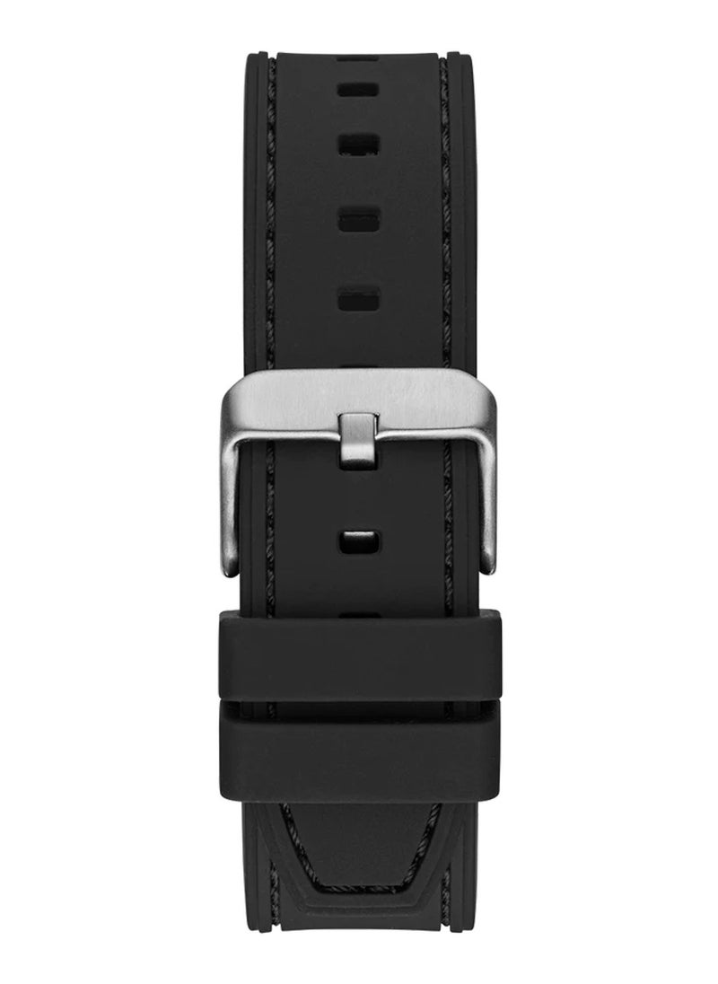 GUESS - Men's Headline Black Silver Tone Multi-function Watch GW0571G1 - 42mm - Image 1