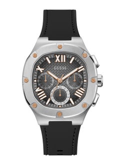 Men's Headline Black Silver Tone Multi-function Watch GW0571G1 - 42mm