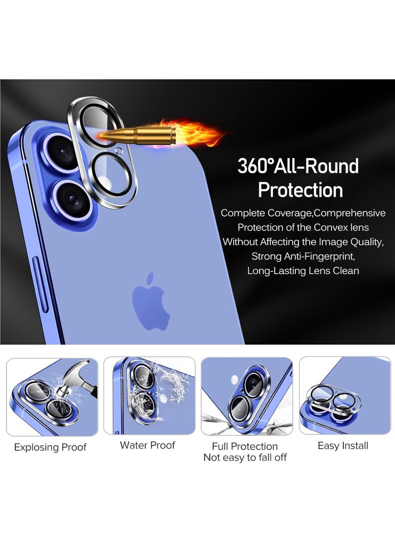 Rock Pow 4-Pack Camera Lens Protector for iPhone17 Screen Protector Tempered Glass [Case Friendly 17 Feet] [New Version 17 Feet], Scratch Resistant, Clear+Black Circle - Image 2