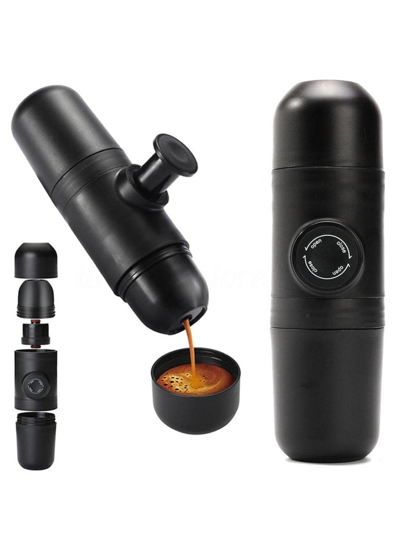 Mini Coffee Machine Portable Coffee Maker Manual Espresso Maker for Home Outdoor Travel - Image 1