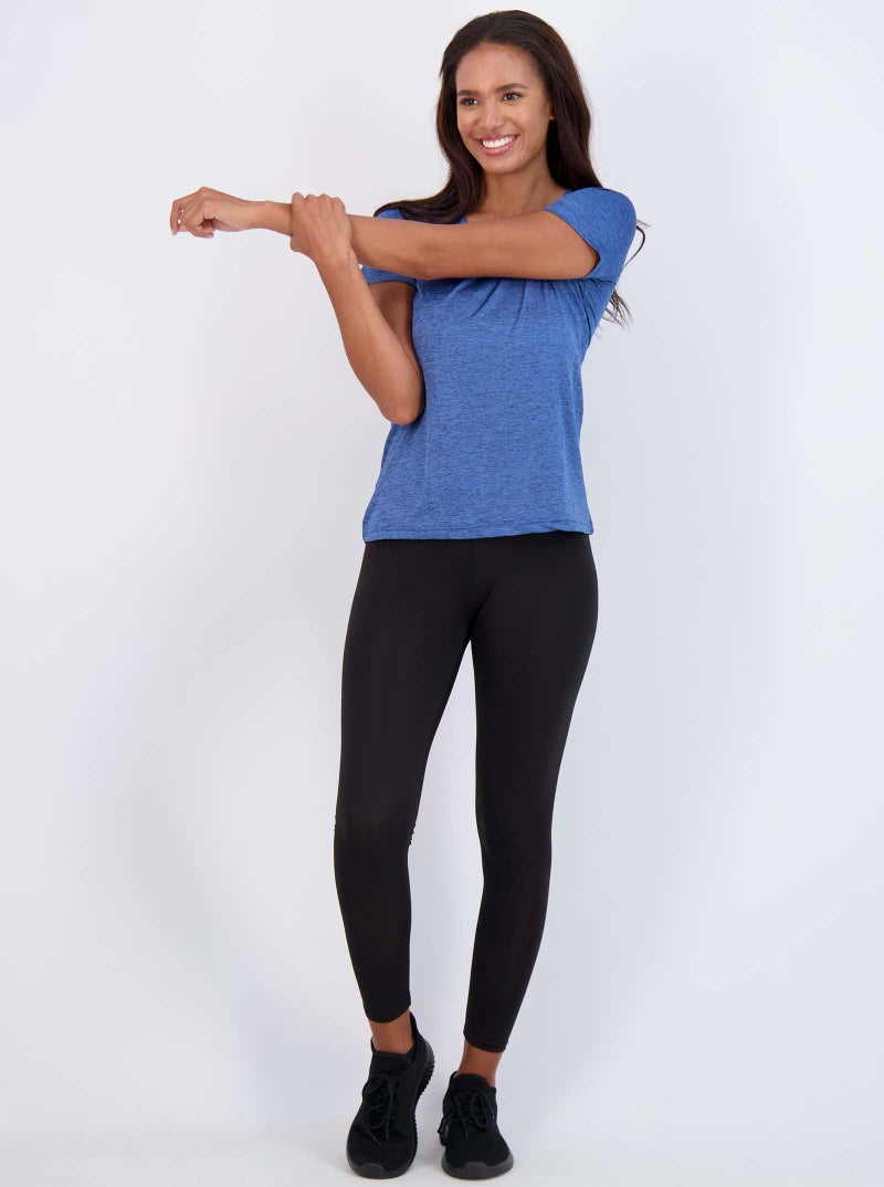 REALESSENTIALS Real Essentials 5 Pack: Women's Dry Fit Short Sleeve V Neck Workout Top - Fitness Pilates Gym Athletic Yoga T-Shirt (Plus Available), Set 1, 3X - Image 5