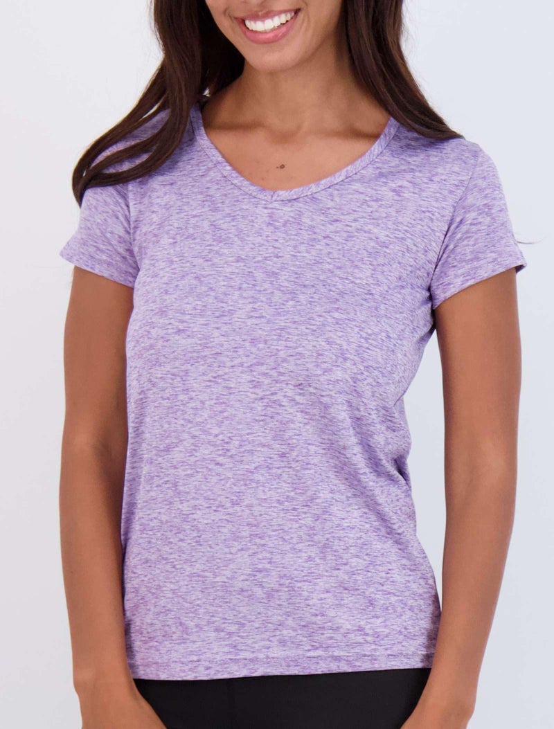 REALESSENTIALS Real Essentials 5 Pack: Women's Dry Fit Short Sleeve V Neck Workout Top - Fitness Pilates Gym Athletic Yoga T-Shirt (Plus Available), Set 1, 3X - Image 3