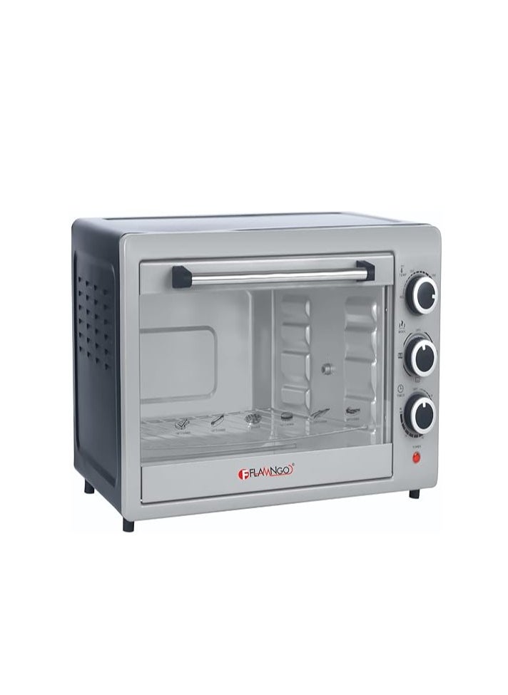 FLAMNGO Small Multi-Function Toaster Oven - Perfect for Quick and Healthy Meals  - Image 1