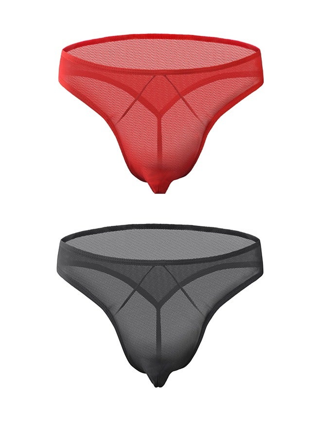 2 Pcs Men Briefs Set wear Comfortable Underwear Anti-bacterial Breathable Waist Body Shaper Underpants Panty Slimming Elastic Nightly Honeymoon Evening Hot Wear Dresses Gift For Husband  - Image 1