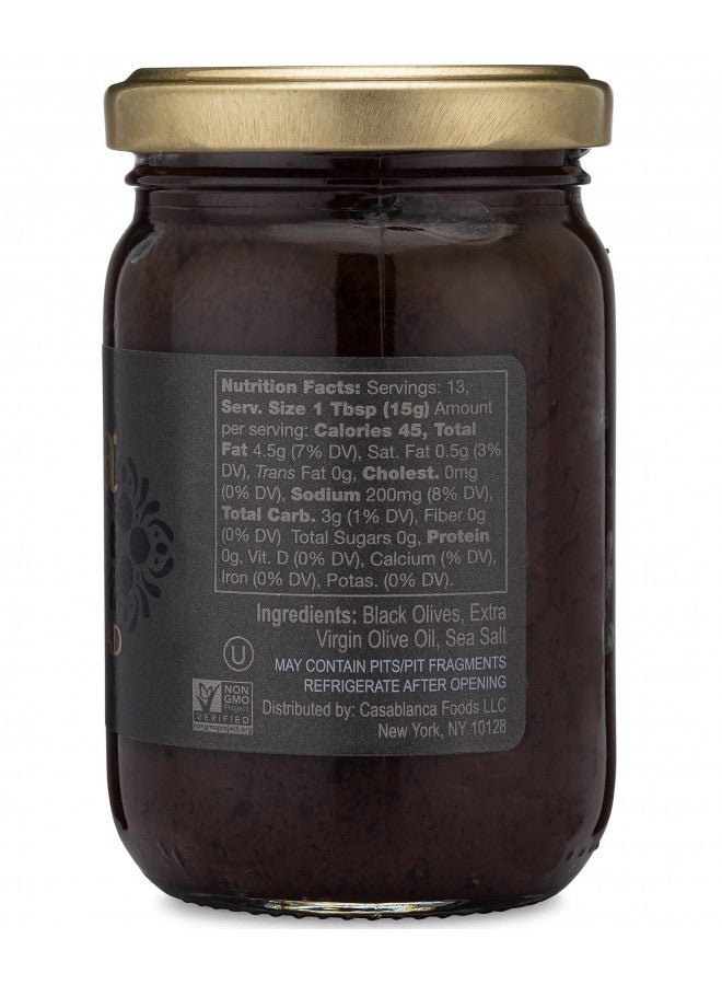 Mina Black Olive Spread, Gourmet Olive Tapenade, 7 oz (200g) - Premium Olive Spread made with Dry Cured Black Olives, Perfect for Appetizers, Dips, and More, Made with Moroccan Olives - Image 2
