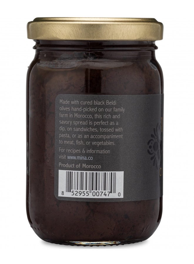 Mina Black Olive Spread, Gourmet Olive Tapenade, 7 oz (200g) - Premium Olive Spread made with Dry Cured Black Olives, Perfect for Appetizers, Dips, and More, Made with Moroccan Olives - Image 3