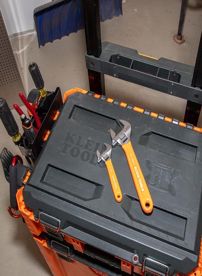 Klein Tools D5072 Adjustable Wrench Set, Extra Capacity, 6-Inch and 10-Inch, Forged Alloy Steel Wrenches, Metric and SAE, 2-Piece - Image 3