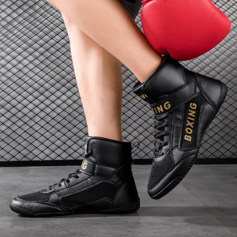 New Children'S Free Fight Boxing Wrestling Shoes Student Competition Training Shoes Men'S And Women'S Fighting Shoes Sanda Shoes - Image 3