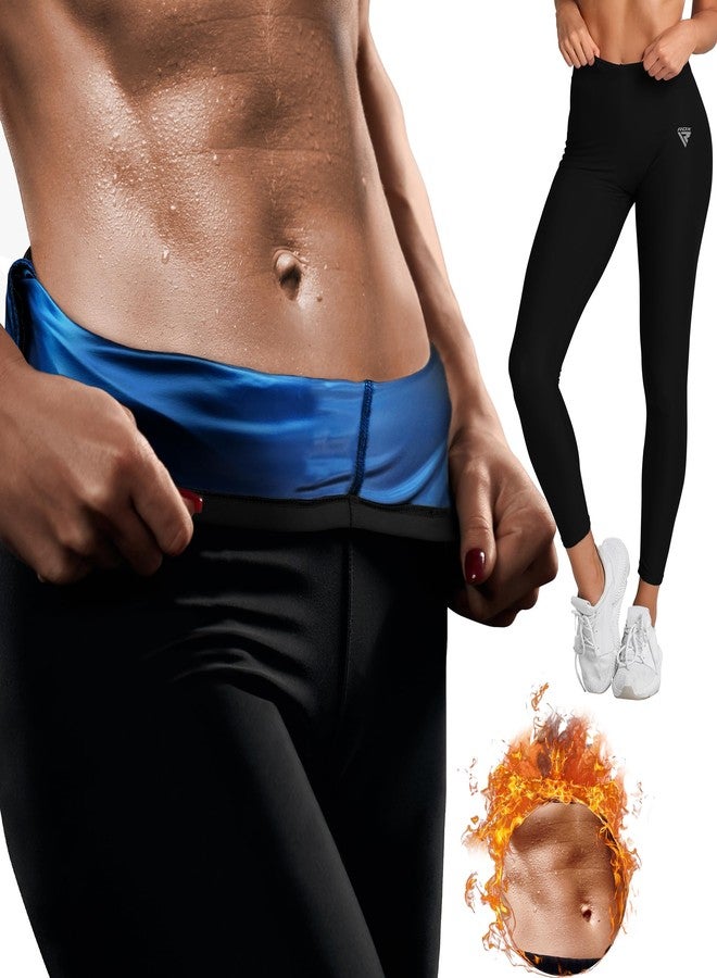 RDX Sauna Leggings for Women, REACH Compliant OEKO TEX 100 Certified, Compression Sweat Pants for Tummy Control, High Waist - Image 1
