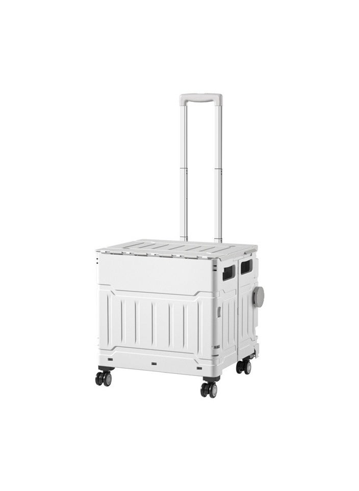 Generic - 75L Shopping Cart Folding Shopping Cart Portable Courier Trolley Trolley Trailer Large Capacity - Image 1