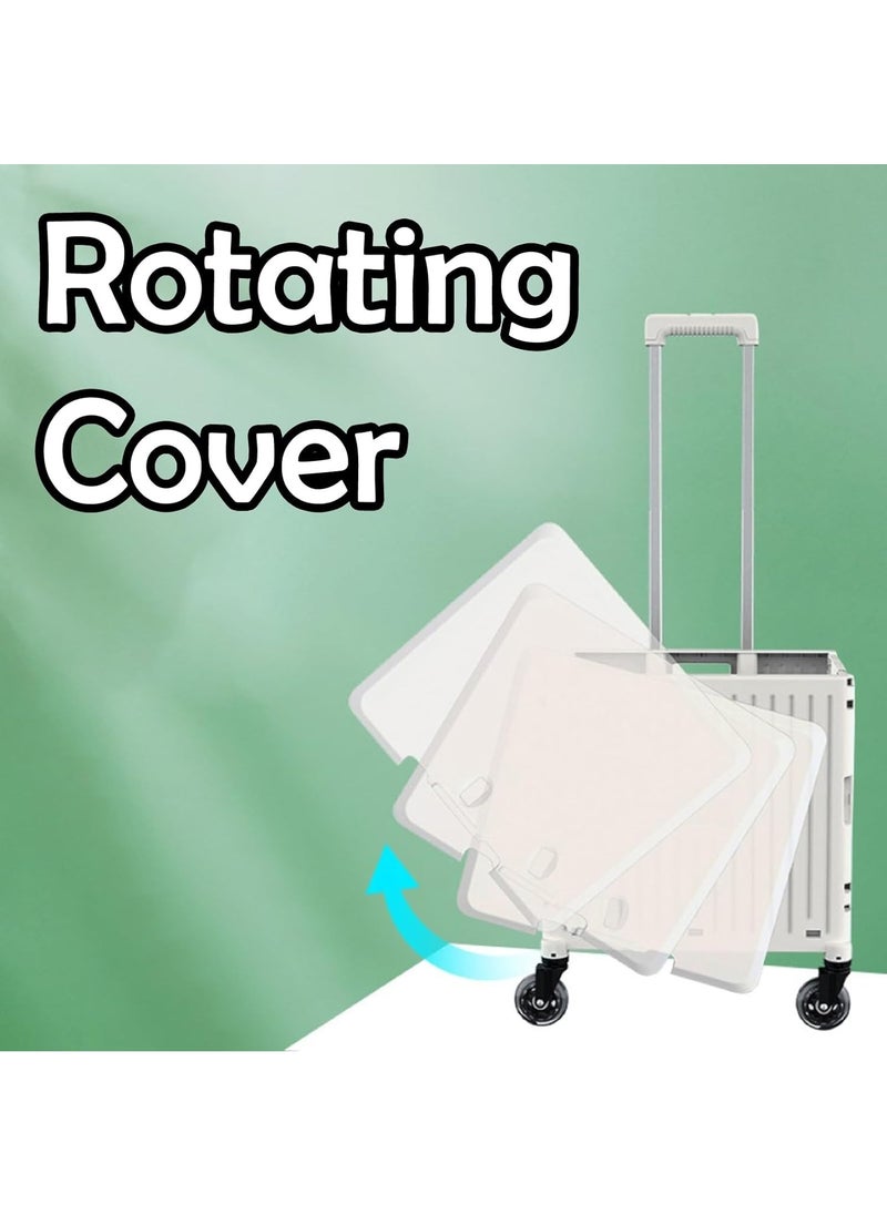 Generic - 75L Shopping Cart Folding Shopping Cart Portable Courier Trolley Trolley Trailer Large Capacity - Image 1