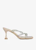 Ella Limited Edition Diamante Criss Cross Strap Mule Sandal