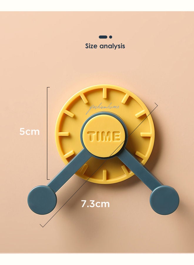 NIBEMINENT Multi Purpose Creative Clock Hook Orange 5x7.3cm  - Image 5