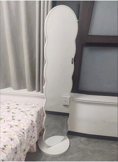 fashionhome Multifunctional Rotating Floor Full Length Body Dressing Mirror Bedroom Floor Stable Base Coat and Cap Storage Rack Bedroom Living Room Furniture 46x166 cm  - Image 2