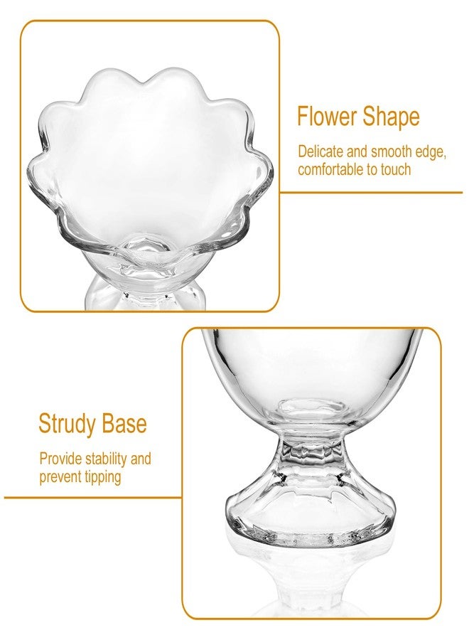 Cambareign Ice Cream Bowl Set of 6, 8.5oz Glass Dessert Bowls, Ice Cream Cups for Sundae, Salad, Trifle, Fruit, Pudding, Snack - Image 5