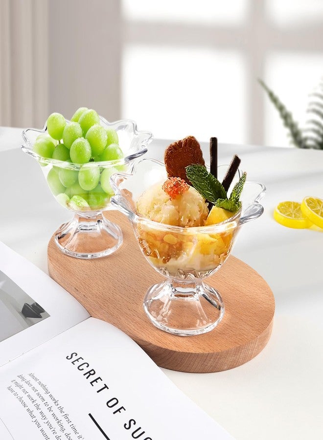 Cambareign Ice Cream Bowl Set of 6, 8.5oz Glass Dessert Bowls, Ice Cream Cups for Sundae, Salad, Trifle, Fruit, Pudding, Snack - Image 2