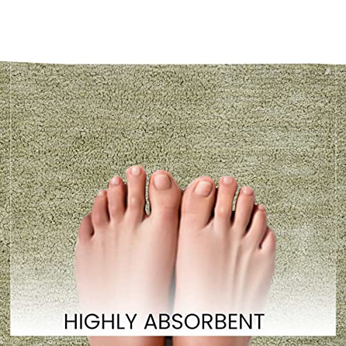 SASHAA WORLD Set of 2 Microfiber Bathmat (Mist Green, 40x60 cm) - Image 4