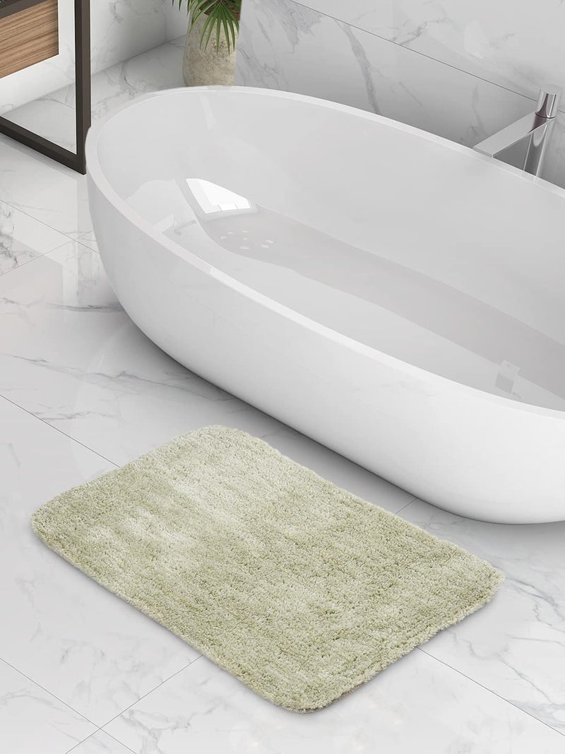 SASHAA WORLD Set of 2 Microfiber Bathmat (Mist Green, 40x60 cm) - Image 3