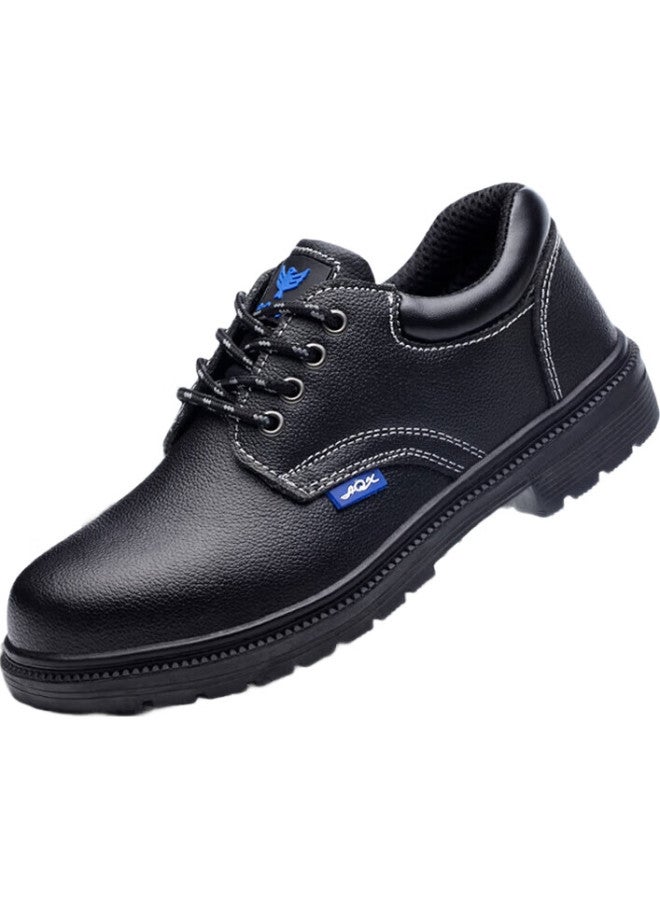 Blue Gull Shield Blue Owl Shield Safety Shoes For Men With Steel Toe Cap, Anti-Smashing, Anti-Puncture, Breathable Work Boots, Cowhide, Men'S Construction Site Shoes 005L Size 36 - Image 1