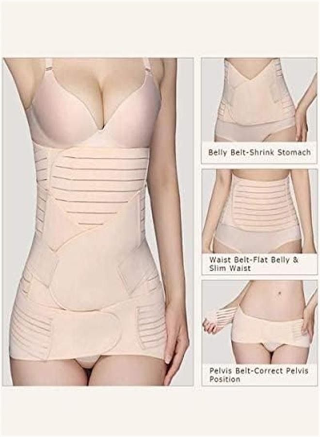 3 In 1 Postpartum Girdle Support Recovery Belly Band Corset Wrap Body Shaper For After Birth Postnatal C-Section Waist Pelvis Shapewear Wrap Girdle Support Band Belt Body Shaper (XXL) - Image 2