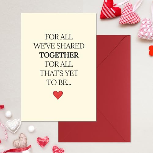 Cheerin Love Card with Envelopes - Romantic Cards for Wife, Girlfriend, Husband, Fiance, Boyfriend - Sentimental Anniversary Card for Him or Her - Sweet Gift for Special Someone 5x7 Inch - Image 4