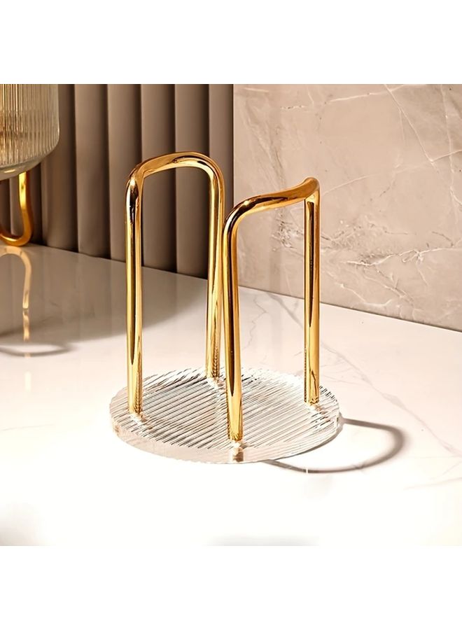 Golden Acrylic Cup Holder Disposable Single or Double Layer for Home Cafe Office Hotel - Image 5