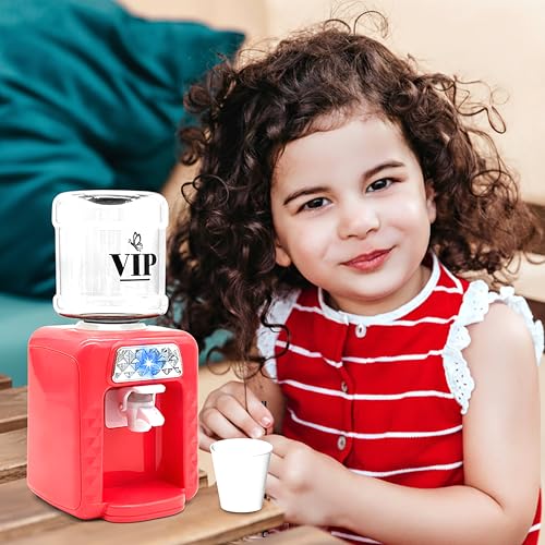 VGRASSP Mini Water Dispenser Toy for Kids with Lights and Water Sound Effects - Portable Pretend Play Set with Real Water Flow for Boys and Girls - Color As Per Stock - Image 4