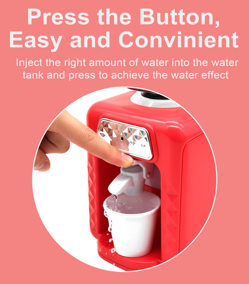 VGRASSP Mini Water Dispenser Toy for Kids with Lights and Water Sound Effects - Portable Pretend Play Set with Real Water Flow for Boys and Girls - Color As Per Stock - Image 3