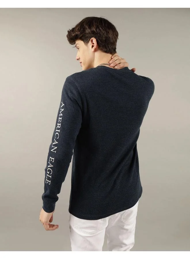 American Eagle Logo Graphic Thermal T-Shirt