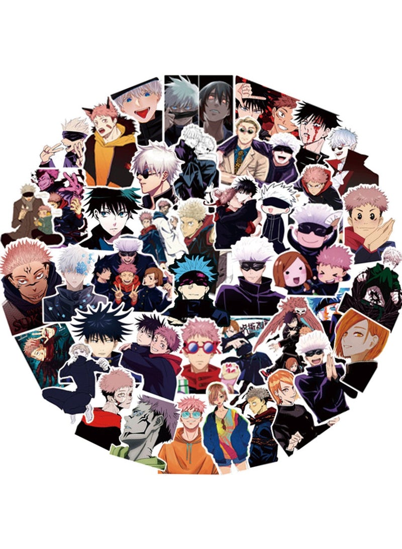 50 قطعة من ملصقات الرسوم المتحركة المقاومة للماء لأجهزة الكمبيوتر المحمول - Image 2