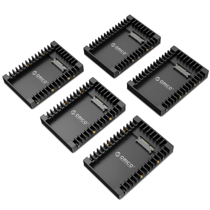 Orico 5Packs ORICO 25 SSD SATA to 35 Hard Drive Adapter Internal Drive Bay Converter Mounting Bracket Caddy Tray for 7 95 125mm 25 inch HDD SSD with SATA III Interface1125SS5 - Image 2