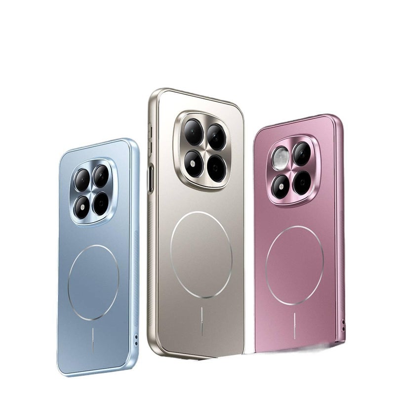 Metal MagSafe Case for Redmi Note 15 Pro with Shockproof and Drop Protection plus Shockproof plus Strong Magnetic in White - Image 3