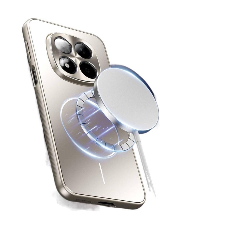 Metal MagSafe Case for Redmi Note 15 Pro with Shockproof and Drop Protection plus Shockproof plus Strong Magnetic in White - Image 5