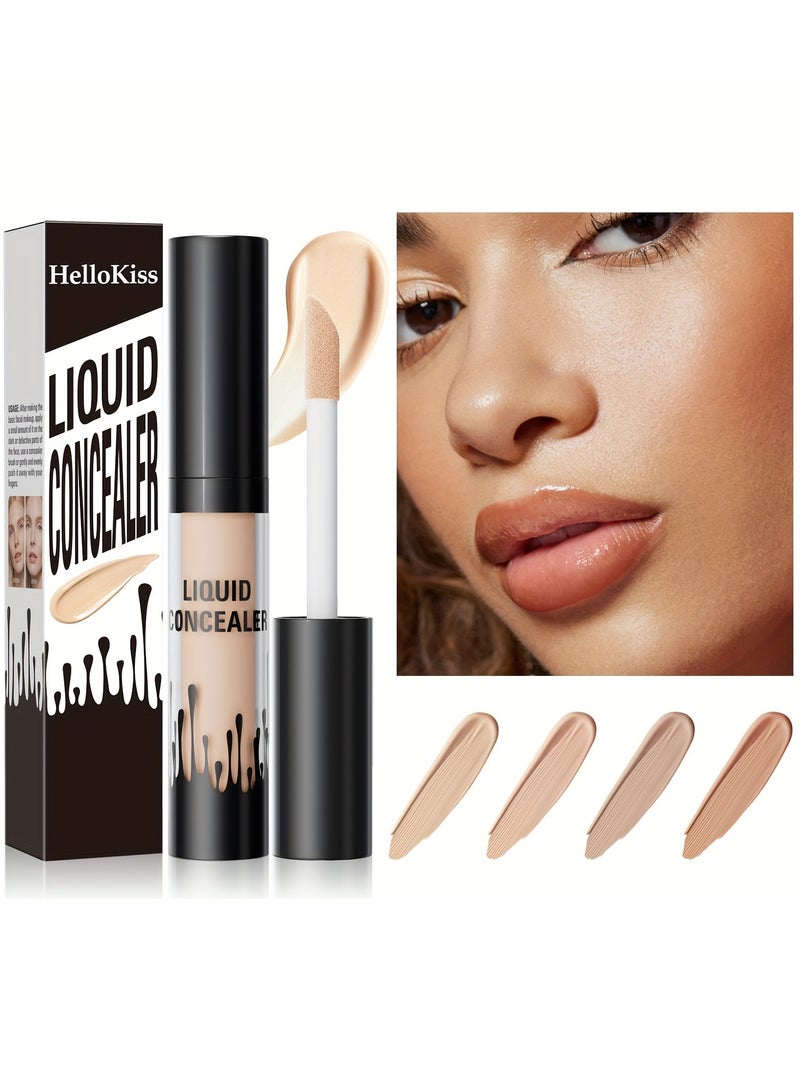 HelloKiss Liquid Concealer Full Coverage Shaping Concealer Anti Eye Wrinkle Advanced Concealer for Face Blemishes Conceal Dark Circle Cover Acne Scars Pimples and Enlarged Pores Cream Contour 03 - Image 4