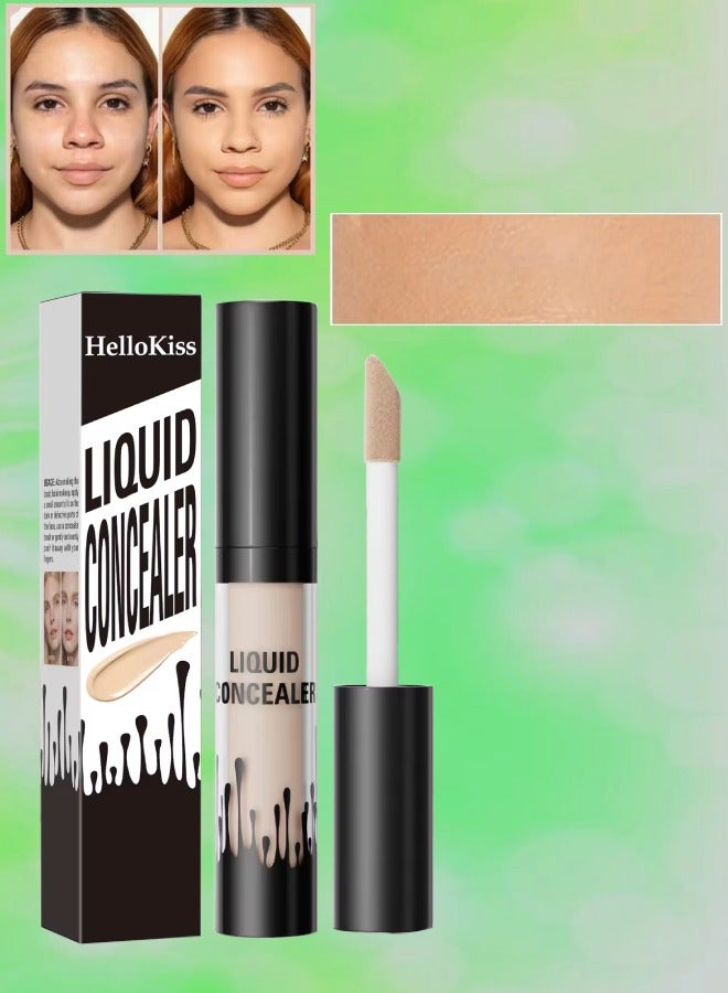 HelloKiss Liquid Concealer Full Coverage Shaping Concealer Anti Eye Wrinkle Advanced Concealer for Face Blemishes Conceal Dark Circle Cover Acne Scars Pimples and Enlarged Pores Cream Contour 03 - Image 1
