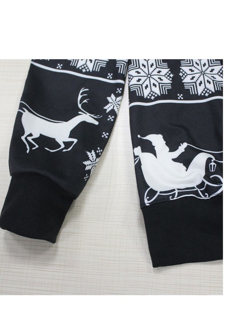 Loquat winter New Santa Elk Shirt with Long Sleeves and round Neck - Image 2