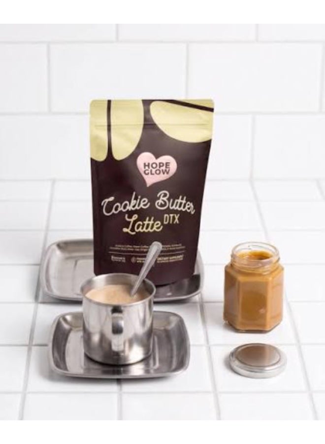 Hope Glow Cookie Butter Latte DTX Instant Coffee Mix with Prebiotic Fiber & Stevia Sweetener, 8 Sachets - Image 4