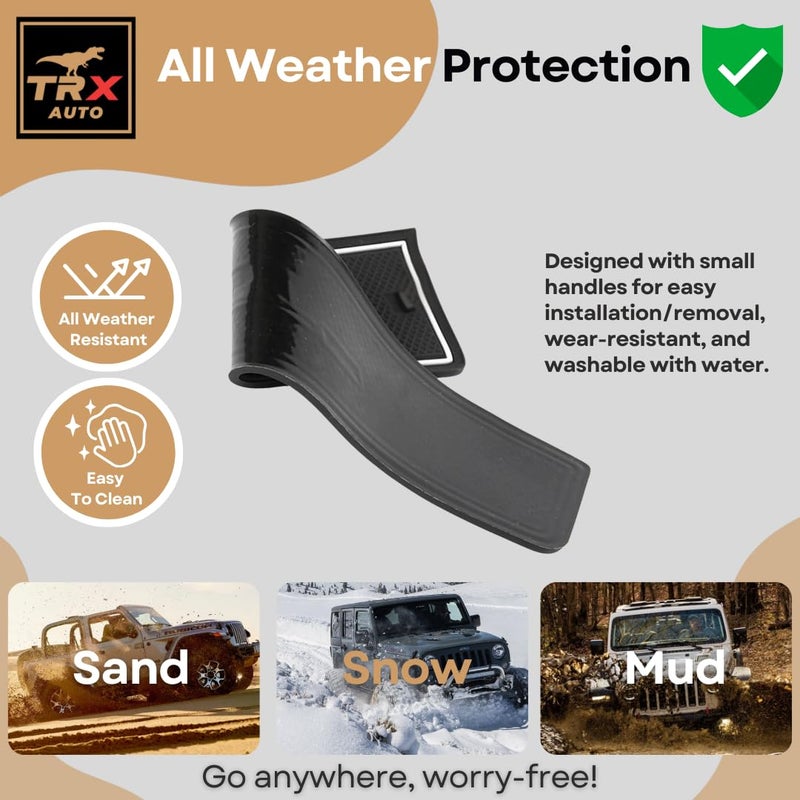  تي ار اكس اوتو طقم بطانات داخلية مانعة للانزلاق من TRX AUTO لسيارة جيتور T2 (2022-2025) | سجادات بطانات متوافقة مع جيتور T2 | حامل أكواب من السيليكون، وفتحة الباب، وسجادات الكونسول الوسطي | ملحقات مناسبة لسيارة جيتور T2 2025 - Image 5