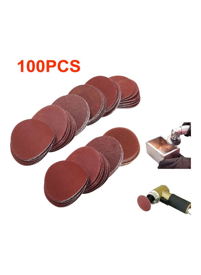 إسكدنيا طقم أقراص صنفرة عالية الأداء مكون من 100 قطعة متعدد الألوان 6X5X5سم - Image 2