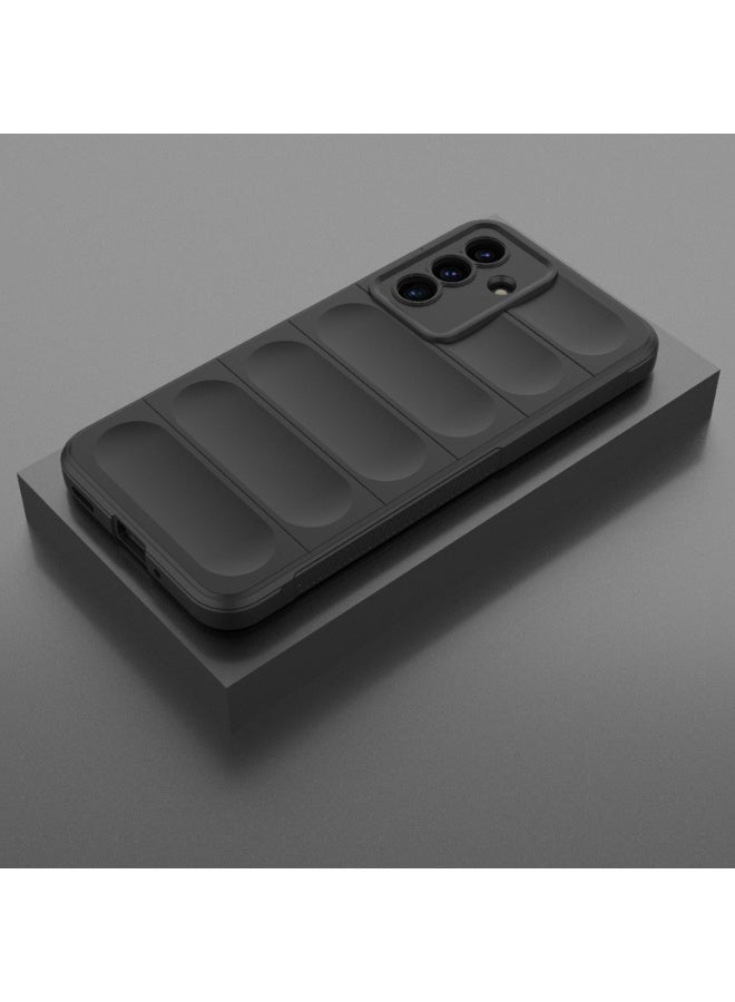 Phone case cover Magic Shield TPU + Silicone Shockproof Phone Case For  Samsung Galaxy A17 (Black) - Image 3