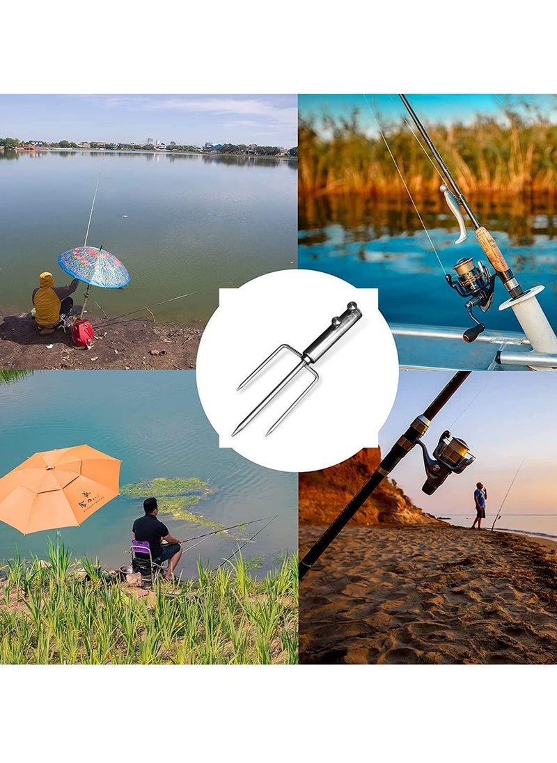 Y&D Heavy Duty Metal Umbrella Stand Anchor, Outdoor Parasol Base with 3 Spikes, Ideal for Beach, Grass, and Sand, Secure Your Steel Strength  - Image 5