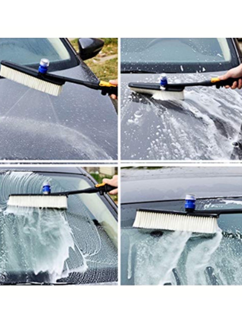 BONAI Portable High-Pressure Car Washer Kit, 12V DC, 80W Pump, Adjustable Spray Gun, 3 Meter Hose, Brush Attachment, Compact Blue Storage Case for Cars, Bikes, and Outdoor Cleaning - Image 4