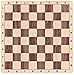 Premium RollUp Chess Board 20 Tournament Size Soft Rubber Mousepad Material with Realistic Wood Grain Print Washable NonSlip Alphanumeric Notation OutdoorTravel Friendly Maple - Image 2