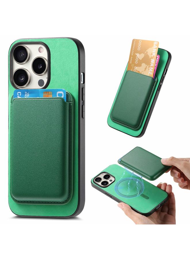 اس-توب جراب لهاتف iPhone 13 Pro Retro Magsafe Card Bag غطاء خلفي من البولي يوريثان جراب هاتف - Image 1