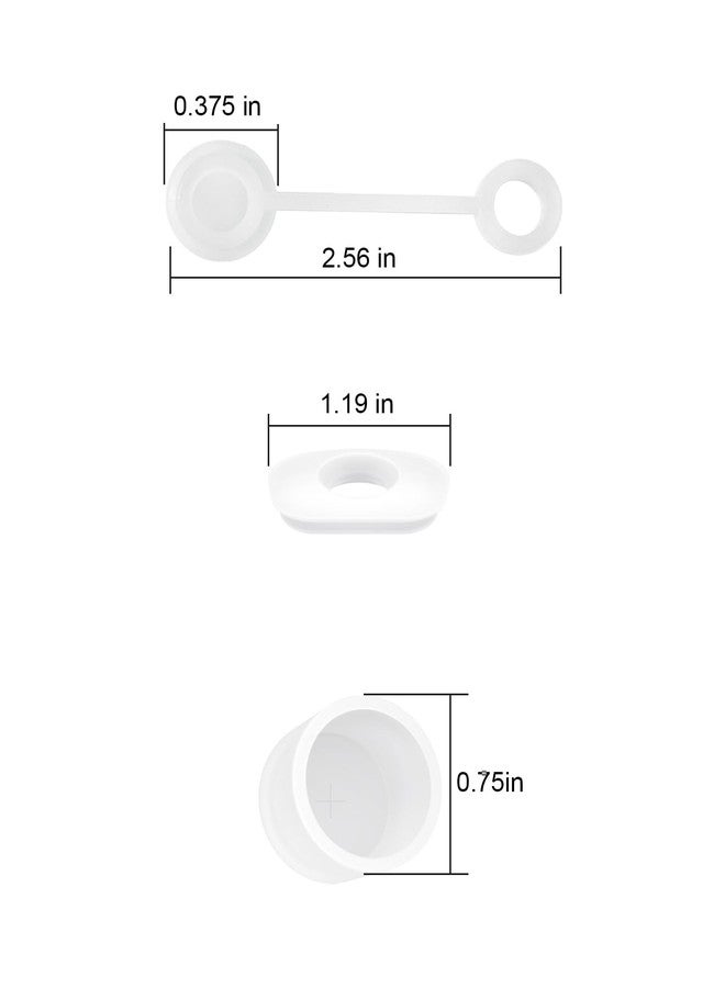 Beonsky Straw Cover Spill Stopper Set Compatible with Stanley Cup 40 oz 30 oz Quencher H2.0, 2 Silicone Straw Cover Cap, 2 Square Spill Stopper and 2 Round Leak Stopper for Stanley Tumbler Accessories - Image 5