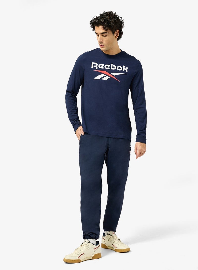 Reebok REMI BIG LOGO CREW NECK LS TEE - Image 4