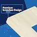 LIDER Decorator Switch Cover Screwless Wall Plate MidSize 1Gang 488 x 311 LSWP31MBLA10P UL Listed Thermoplastic Brushed Light Almond 10Pack - Image 2