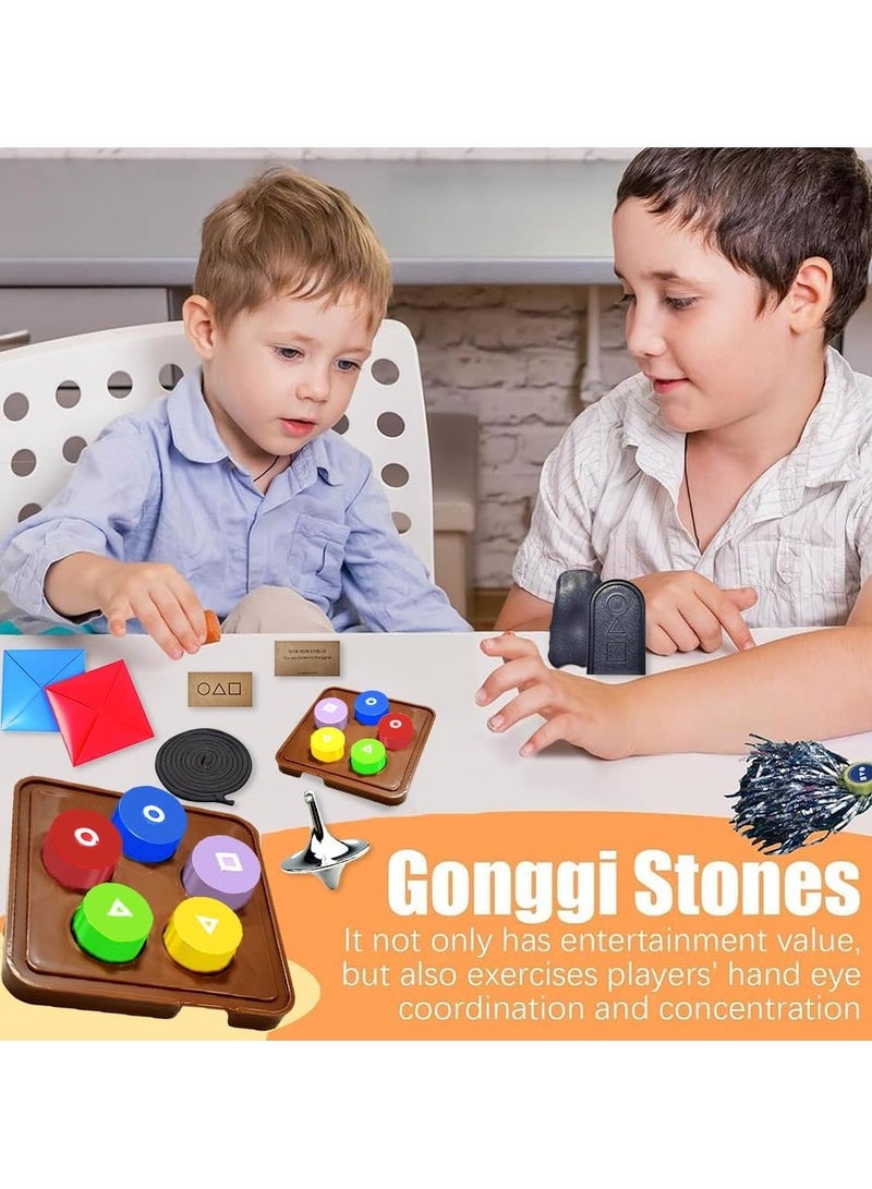 15-Piece Gonggi Stones Set – Traditional Korean Gonggi Game for Kids & Adults – Folk Game, Carnival, Family & Group Activities – Includes Mahjong-Style Play Stones  - Image 4