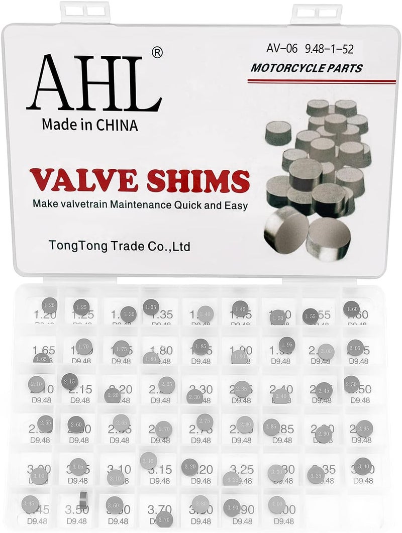 AHL 9.48mm O.D. Adjustable Valve Shim Kit for Polaris Predator 500 (52pcs) - Image 1